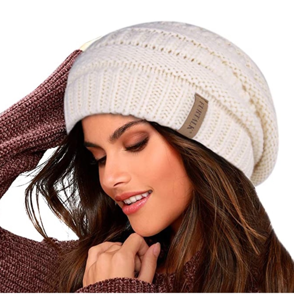 FURTALK Slouchy Knit Beanie